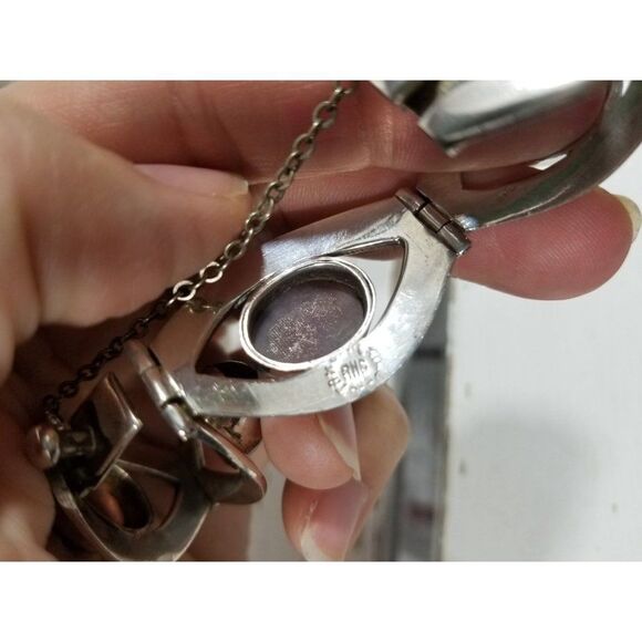 Vintage Taxaco Mexico AHC Bracelet semiprecious stone Sterling Women - Picture 10 of 10